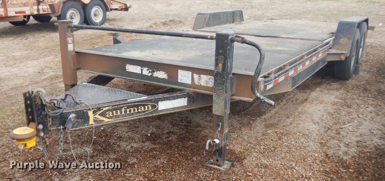 image for item IH9252 2014 Kaufman  tilt deck equipment trailer