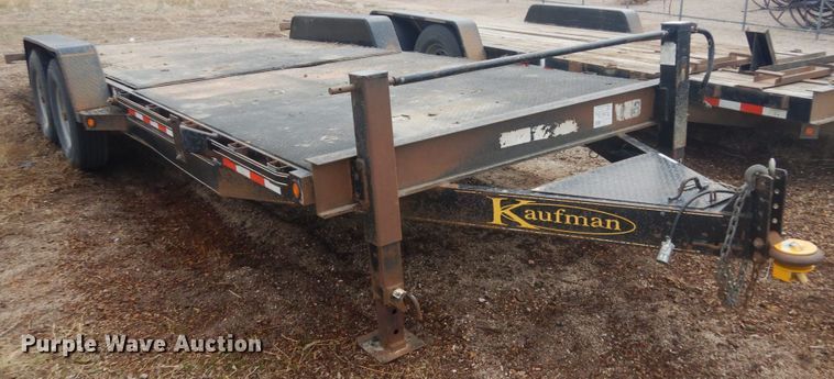 image for item IH9252 2014 Kaufman  tilt deck equipment trailer