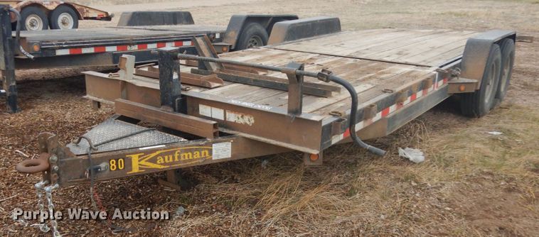 image for item IH9253 2010 Kaufman  tilt deck equipment trailer