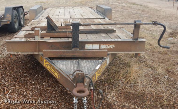 image for item IH9253 2010 Kaufman  tilt deck equipment trailer