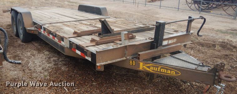 image for item IH9253 2010 Kaufman  tilt deck equipment trailer