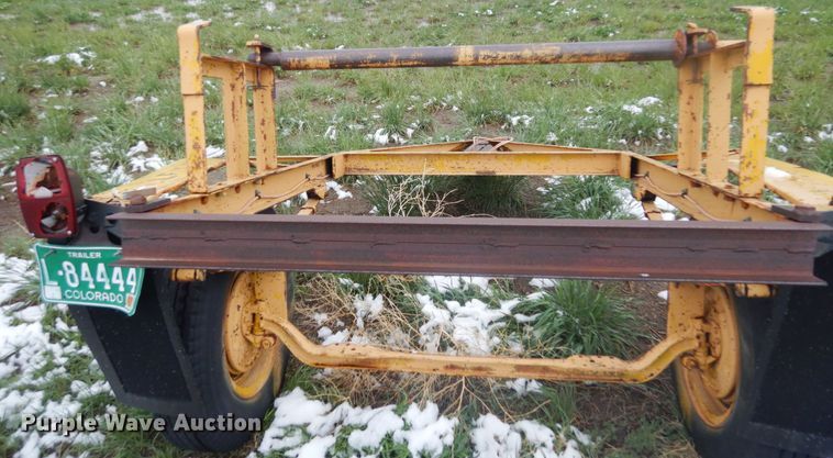 image for item IH9270 1993 shop built reel trailer