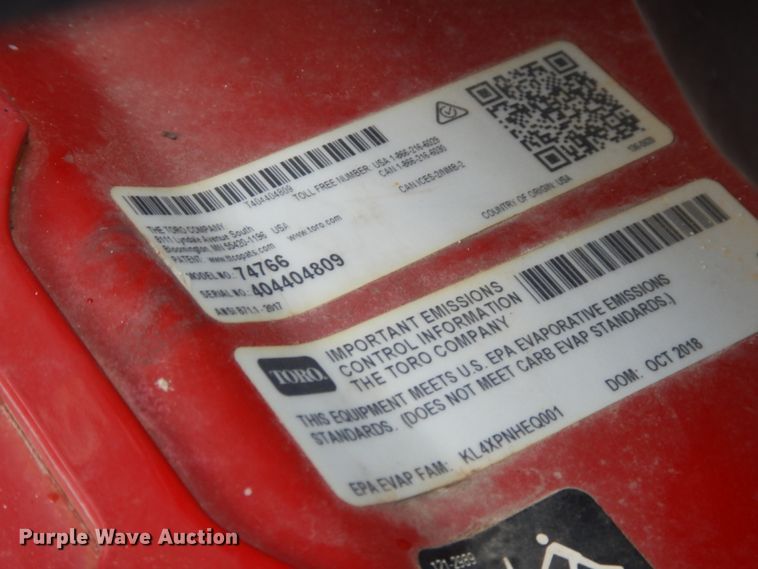 image for item IL9416 Toro 74766  ZTR lawn mower