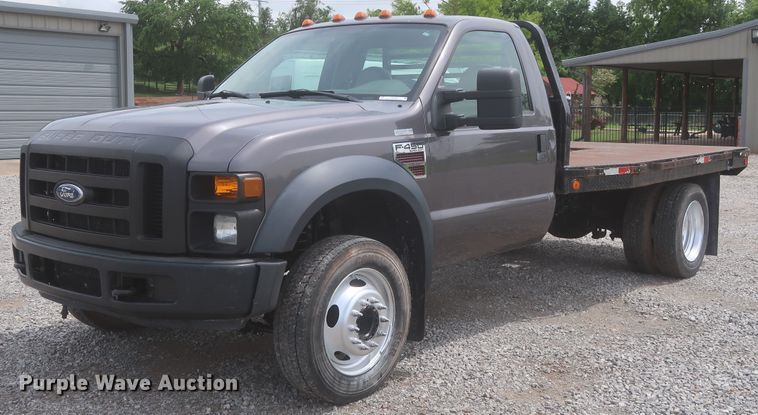 image for item IO9100 2008 Ford F450 Super Duty XL  flatbed truck
