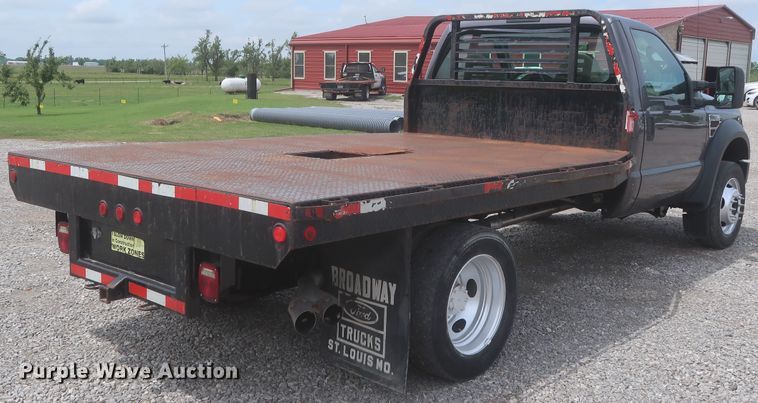 image for item IO9100 2008 Ford F450 Super Duty XL  flatbed truck