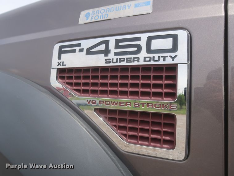 image for item IO9100 2008 Ford F450 Super Duty XL  flatbed truck