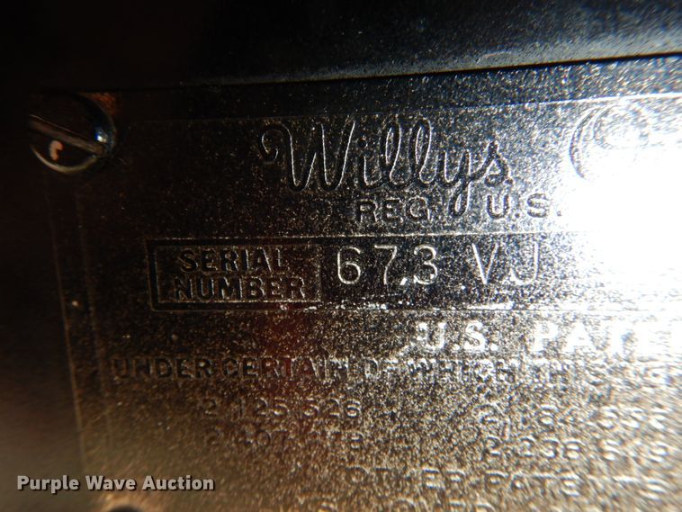 image for item IQ9468 1950 Willy's Jeepster  convertible SUV