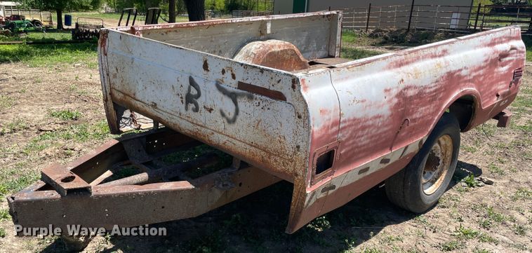 image for item IR9993 Shop built pickup truck bed trailer