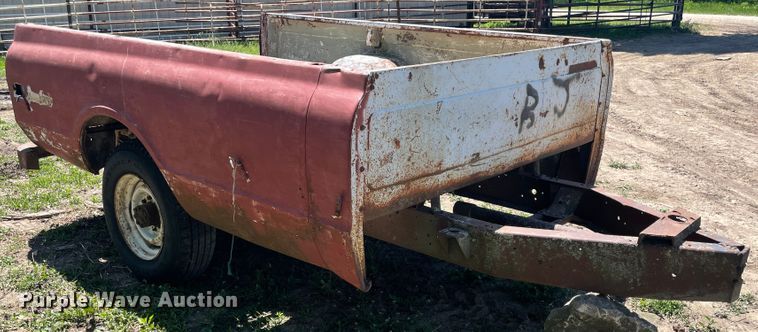 image for item IR9993 Shop built pickup truck bed trailer