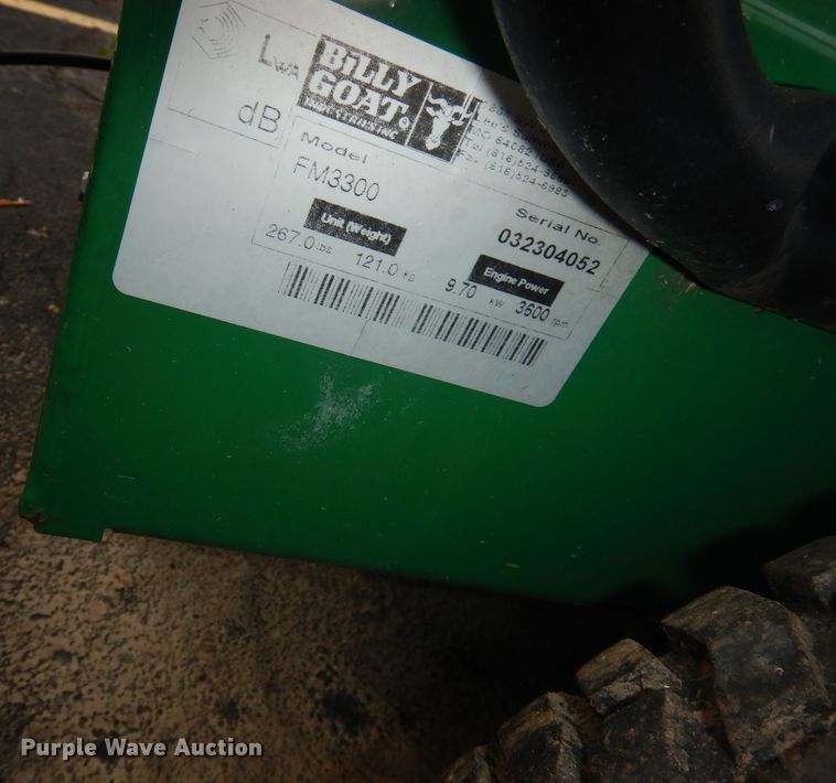 image for item IS9102 Billy Goat FM3300  lawn mower