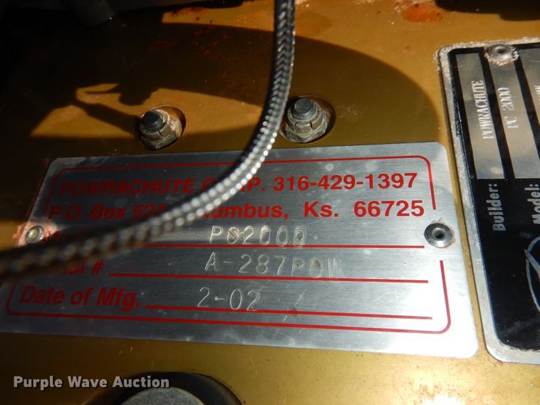 image for item IS9721 2002 Powrachute PC2000  power parachute