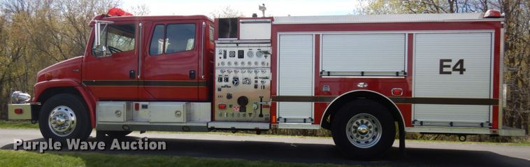 image for item IT9253 2001 Freightliner FL80  pumper fire truck