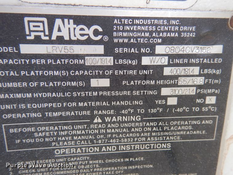 image for item IT9257 2004 GMC C7500  forestry bucket truck