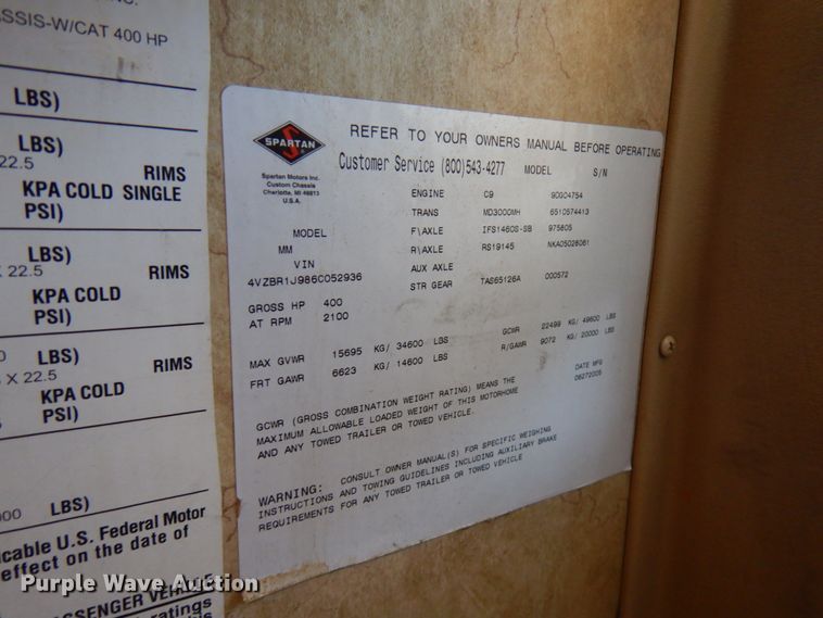 image for item IT9311 2006 Fleetwood American Tradition  RV