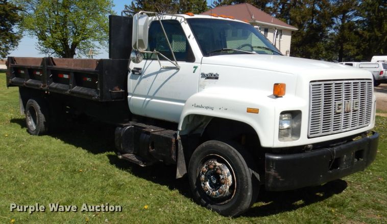 image for item IT9380 1996 GMC TopKick 6500  dump flatbed truck