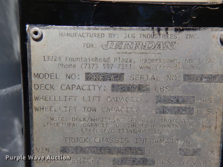 image for item IT9416 2014 Peterbilt 337  rollback truck