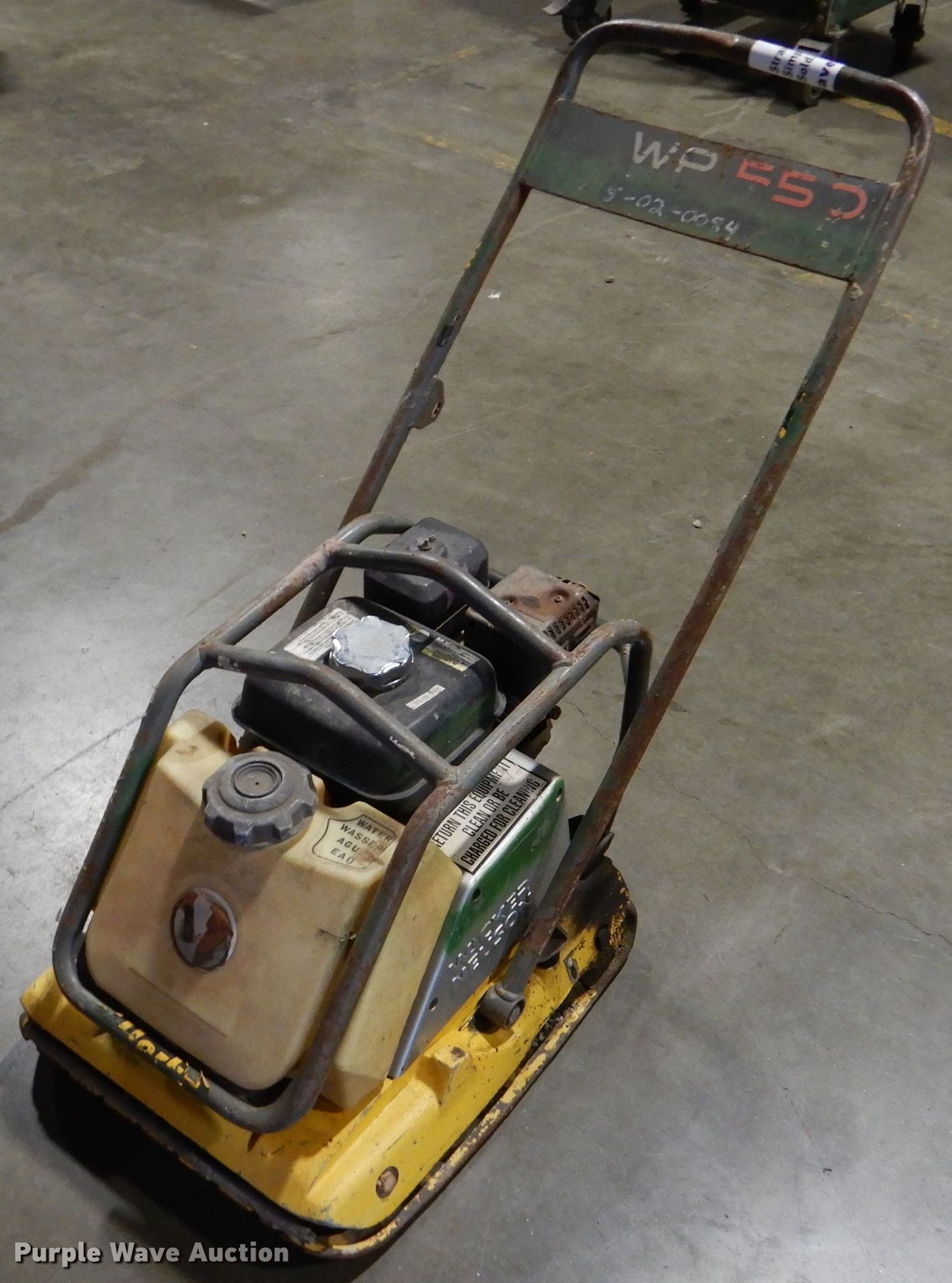 Walker WP550 plate compactor in Kansas City, MO | Item DL8125 sold ...