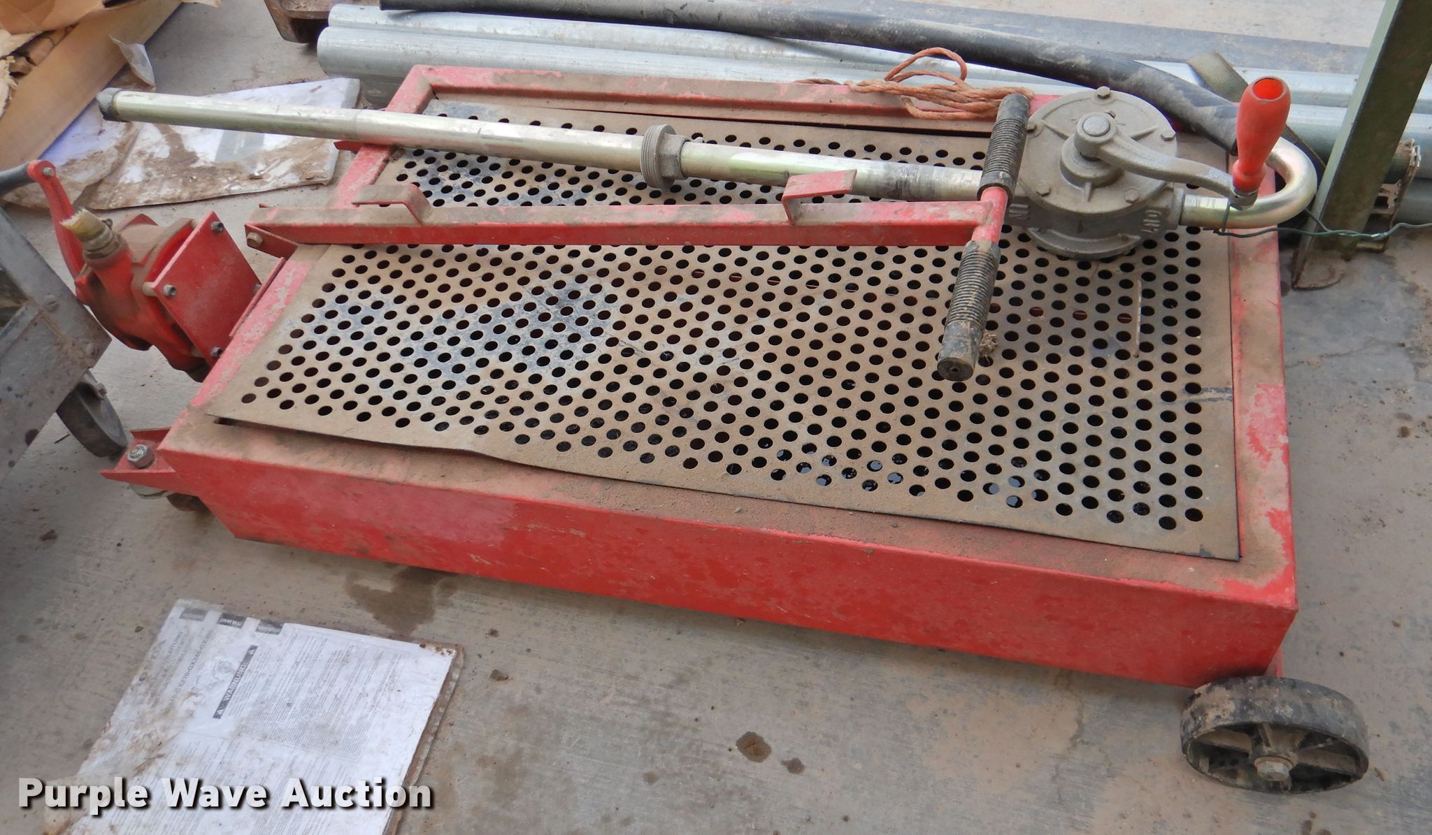 15 gallon oil drain dolly in Amarillo , TX Item HN9178 sold Purple Wave