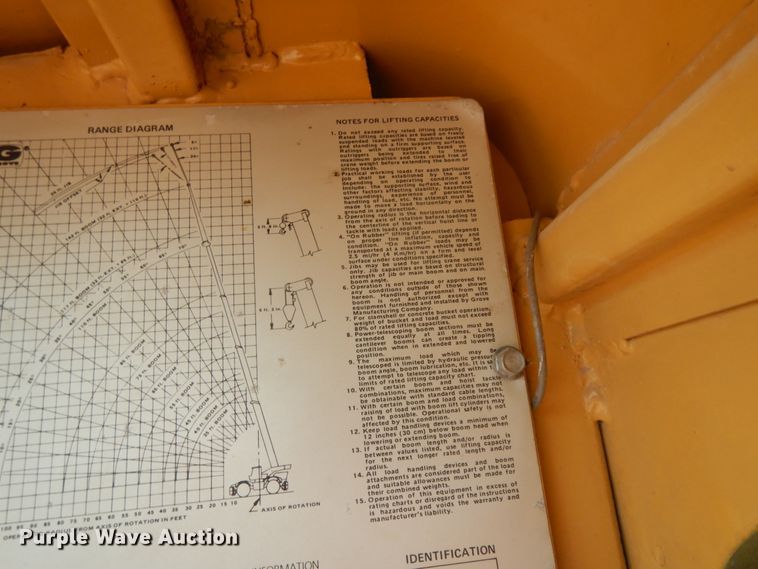 image for item DC2093 1974 Grove RT75S  crane