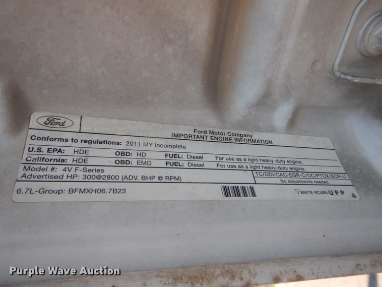 image for item DC2094 2011 Ford F550  utility / service truck