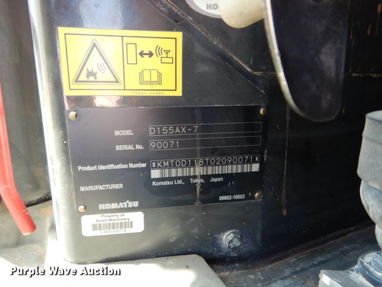 image for item DC2104 2013 Komatsu D155AX-7  dozer