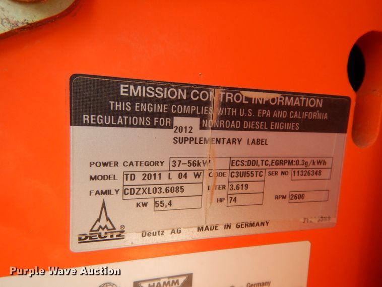 image for item DC2111 2011 Hamm 3307  single drum vibratory roller