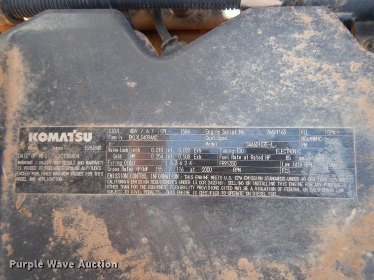 image for item DC2116 2014 Komatsu PC228USLC-8  excavator