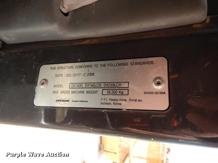 image for item DC2117 Doosan DX235LCR  excavator