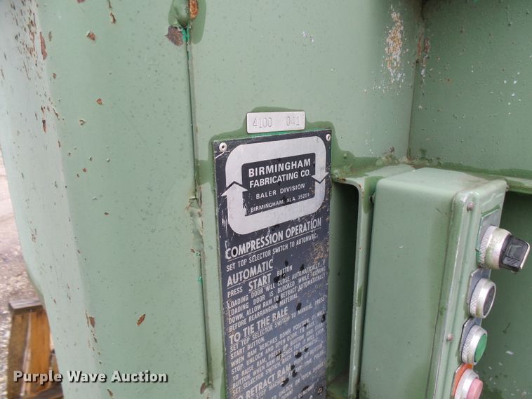 image for item DC2921 Birmingham PB6030R baler