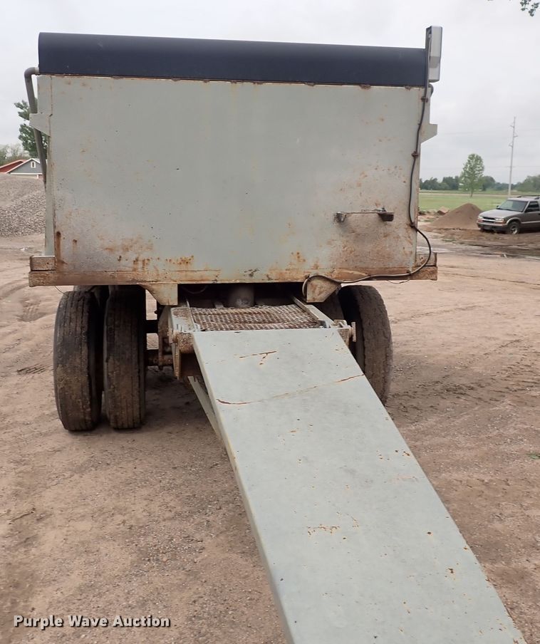 image for item DJ5705 1988 Custom Chassis  end dump pup trailer