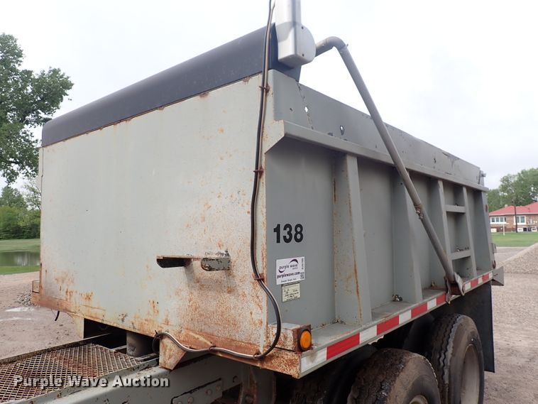 image for item DJ5705 1988 Custom Chassis  end dump pup trailer