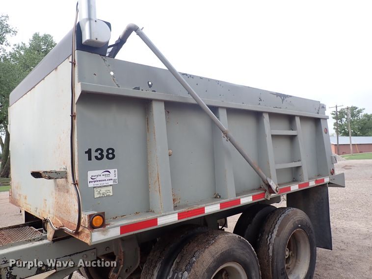 image for item DJ5705 1988 Custom Chassis  end dump pup trailer