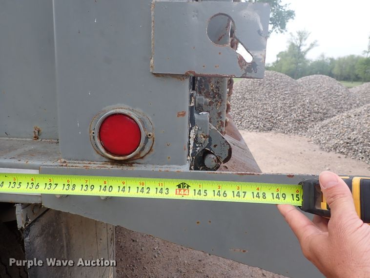 image for item DJ5705 1988 Custom Chassis  end dump pup trailer