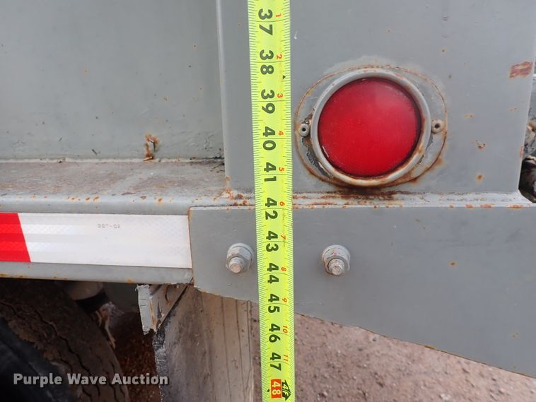 image for item DJ5705 1988 Custom Chassis  end dump pup trailer