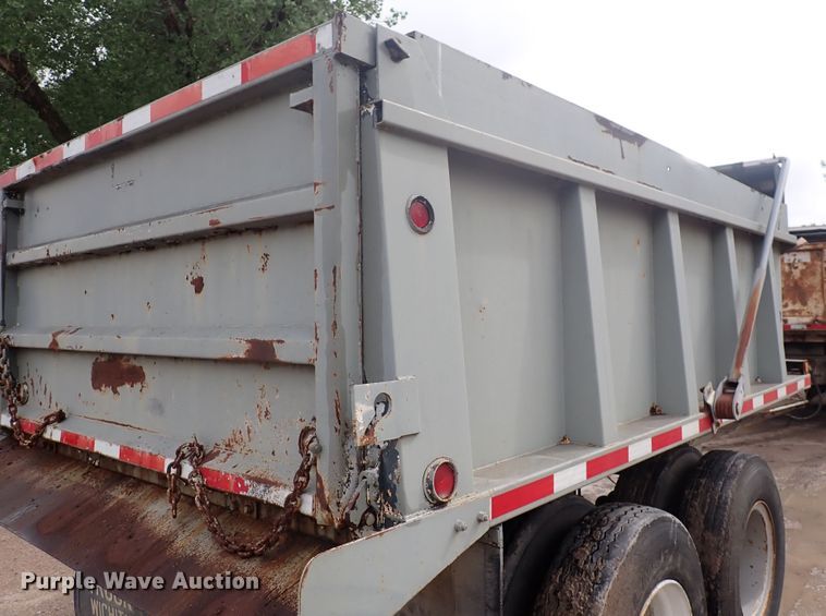 image for item DJ5705 1988 Custom Chassis  end dump pup trailer