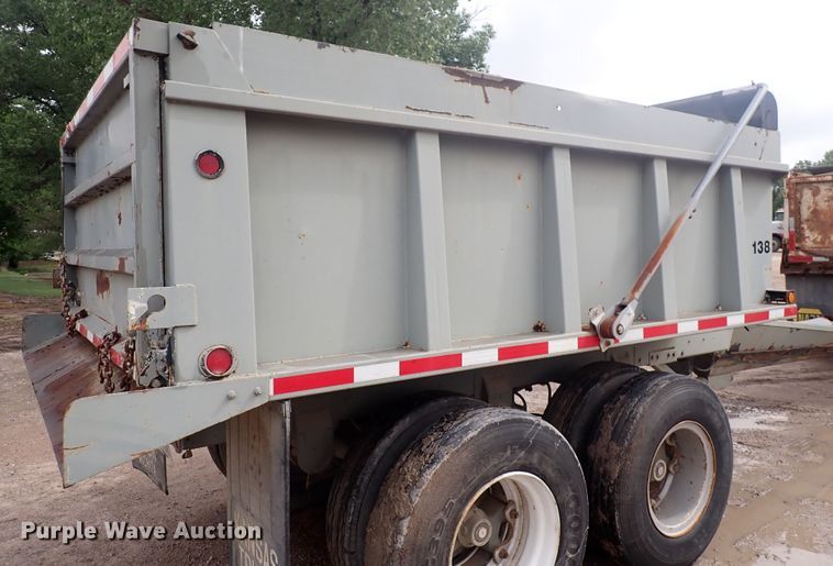image for item DJ5705 1988 Custom Chassis  end dump pup trailer