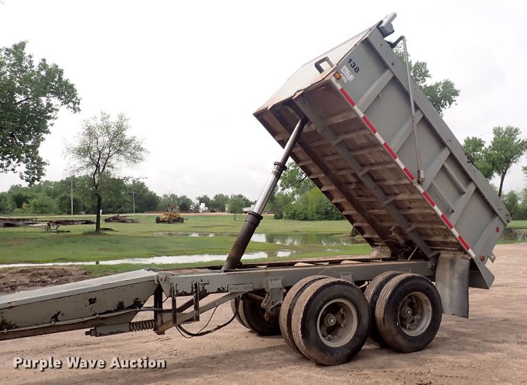 image for item DJ5705 1988 Custom Chassis  end dump pup trailer