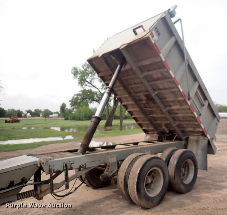 image for item DJ5705 1988 Custom Chassis  end dump pup trailer