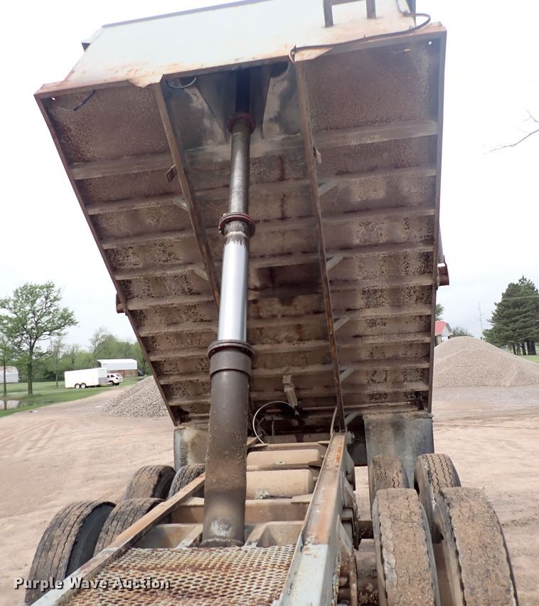 image for item DJ5705 1988 Custom Chassis  end dump pup trailer