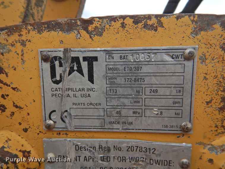 image for item DJ8486 2003 Caterpillar 308C CR  mini excavator