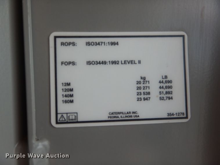 image for item DJ8844 2011 Caterpillar 140M  motor grader
