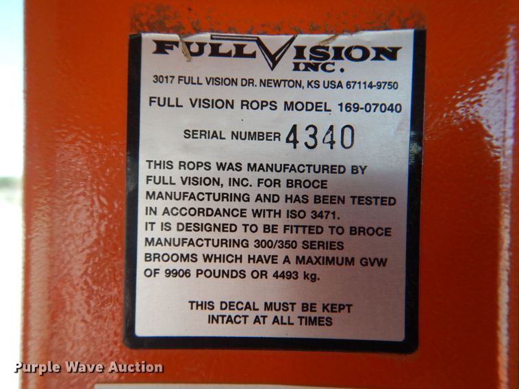 image for item DK5650 2013 Broce KR 450  broom