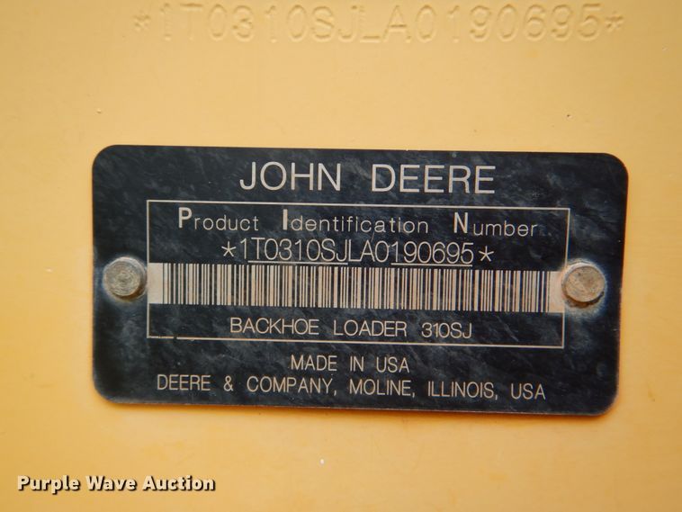 image for item DK5686 2010 John Deere 310SJ  backhoe