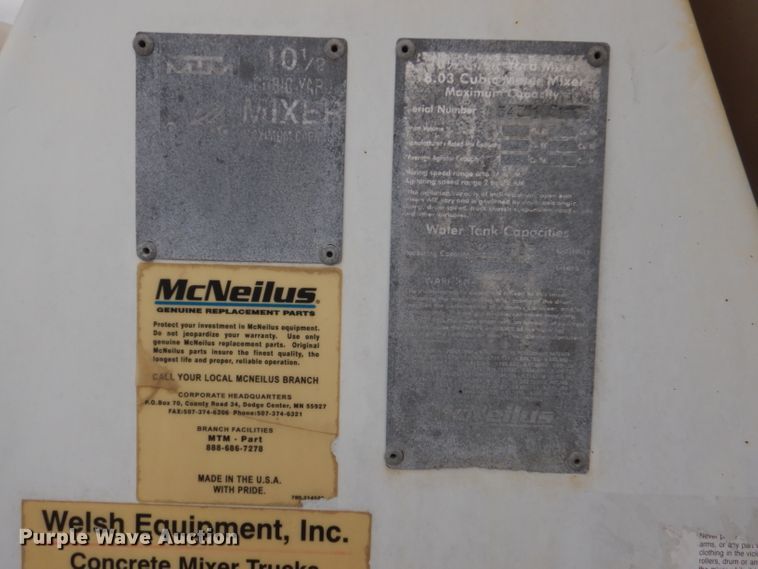 image for item DL8025 1994 Ford L9000  ready mix truck