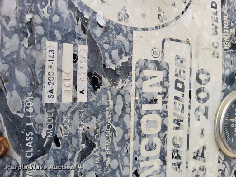 image for item DL8093 Lincoln SA200F163 arc welder