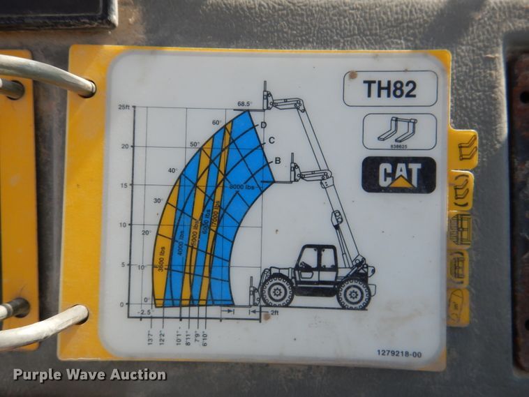 image for item DL8152 1998 Caterpillar TH82  telehandler