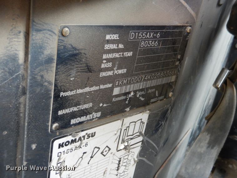 image for item DL8157 2007 Komatsu D155 AX-6R  dozer