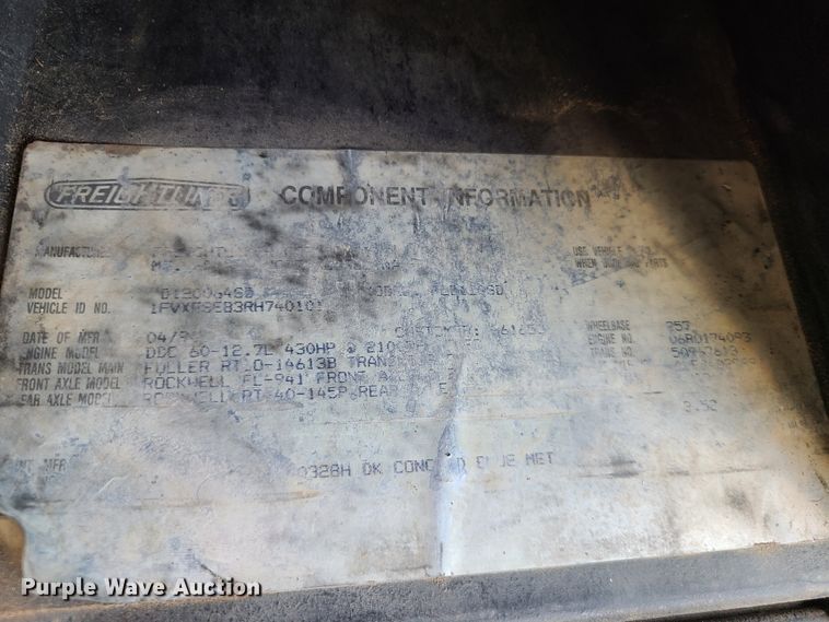 image for item DN5529 1994 Freightliner FLD120  dump truck