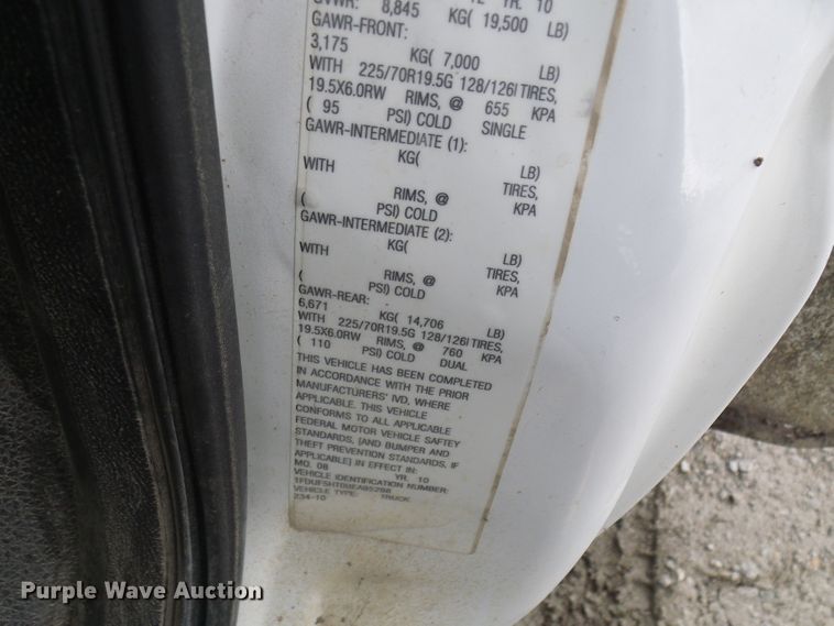 image for item DN6763 2011 Ford F550  bucket truck