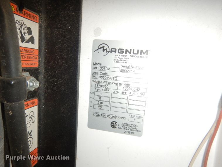 image for item FI9079 Magnum MLT 3060M  light plant